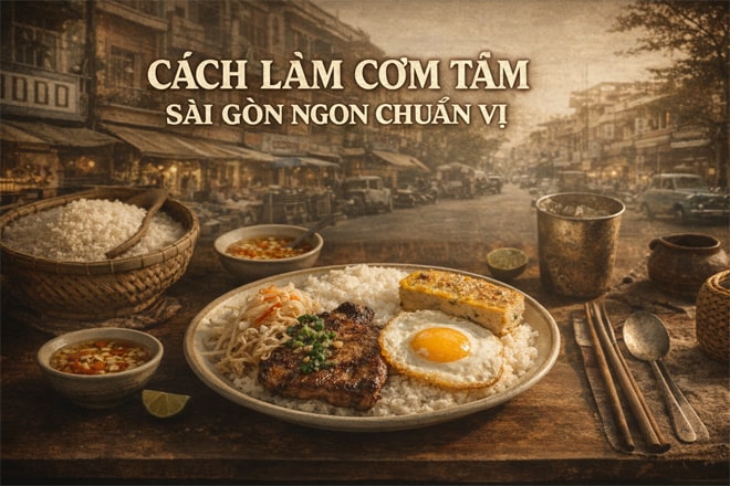 Cách làm cơm tấm sài gòn ngon chuẩn vị