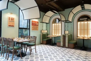 Không gian nhà hàng cơm tấm sài gòn 1970s