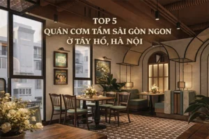 Quán cơm tấm sài gòn ngon ở hồ tây