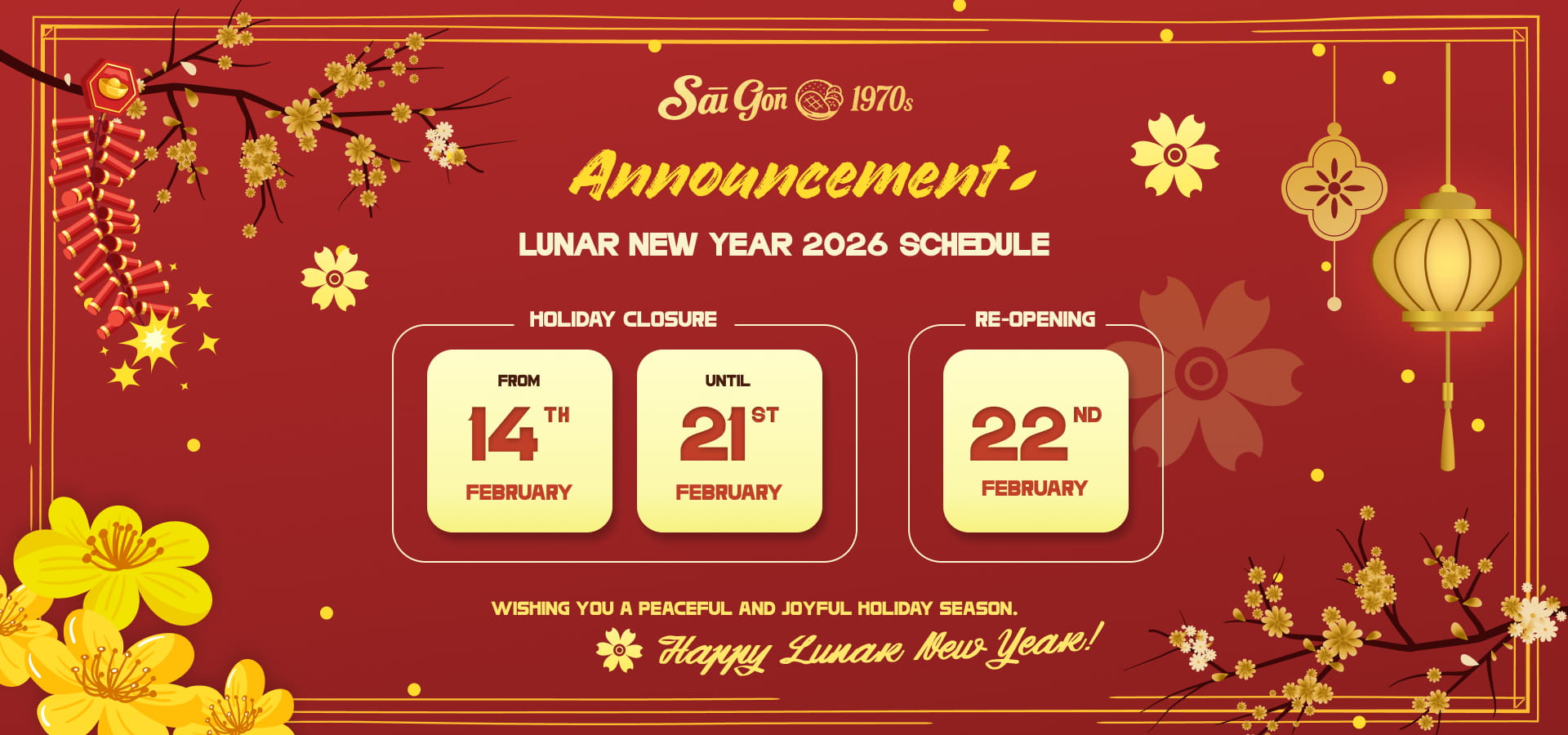 Sài Gòn 1970s Lịch Nghỉ Tết Nguyên Đán Bính Ngọ 2026