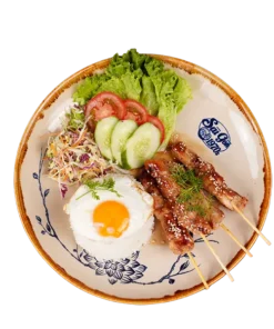 Cơm Đùi gà nướng mật ong